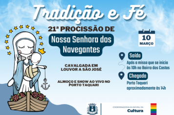 Celebre a Fé: 21ª Procissão de Nossa Senhora dos Navegantes e Cavalgada em Honra a São José em Taquarituba!