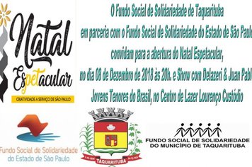 Fundo Social de Taquarituba promove grandioso Show na abertura do Natal Espetacular