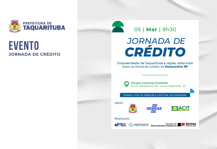 Prefeitura de Taquarituba e Desenvolve SP promovem 