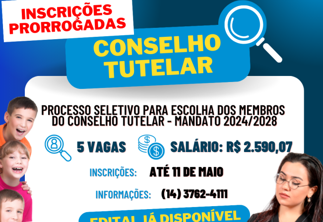 Conselho Tutelar - Inscrições prorrogadas